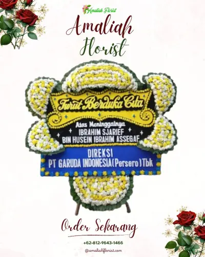 Papan Bunga Duka di Sukomanunggal